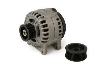 Alternator and alternator pulley for Volvo