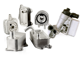 Oil cooler and hoses for Volvo