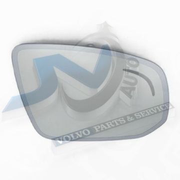 Genuine right-hand mirror glass with BLIS, auto-dimming, and heating for Volvo 31395538