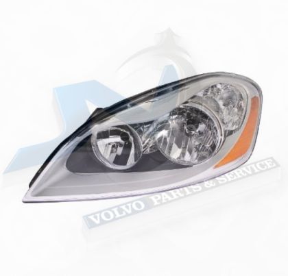 Headlight left H7 halogen with Indicator for Volvo 30763143, 31395466