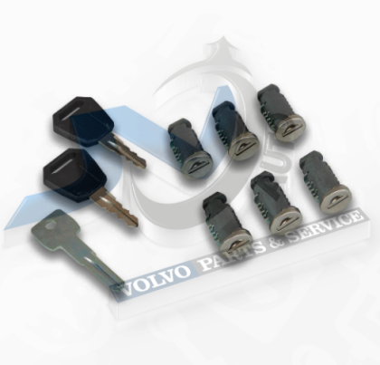 Carrier Lock kit One-Key-System Kit 6 Pcs for Volvo 32147044