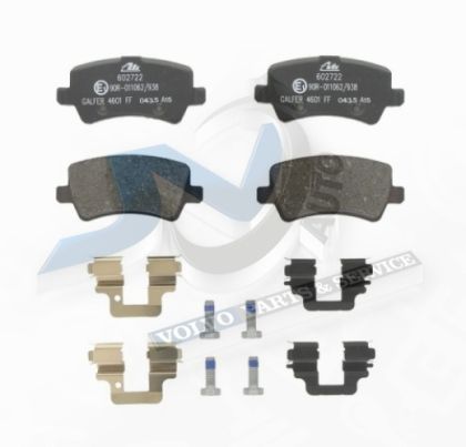 Brake pad set Rear axle for Volvo 31317482 , 32300259 АТЕ
