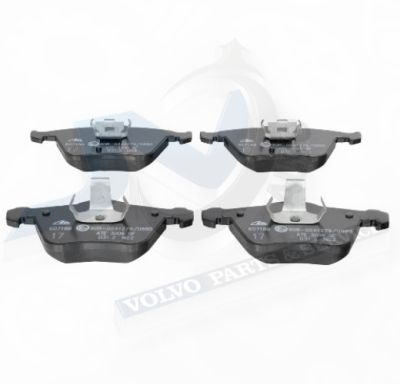 Front brake pads for 336 mm disc of Volvo 31262705, 32373161 ATE