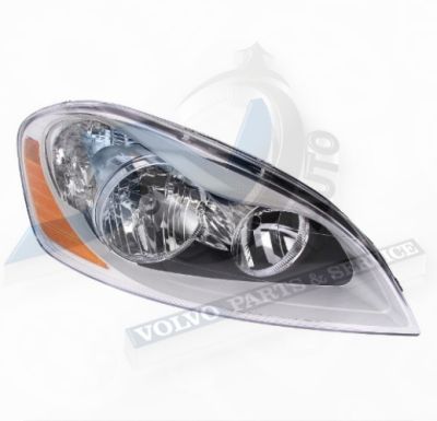 Headlight right H7 halogen with Indicator for Volvo 30763144, 31395467