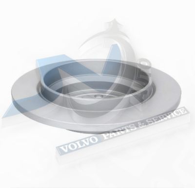 Brake disc Rear axle non vented for Volvo 9434167 , 31471821 ATE