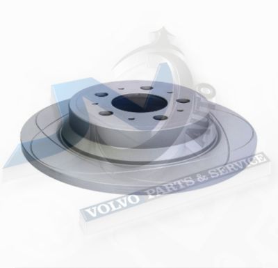 Rear slotted brake disc for Volvo 9434167, 31471821 ATE SD