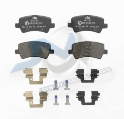 Brake pad set Rear axle for Volvo 31317482 , 32300259 АТЕ