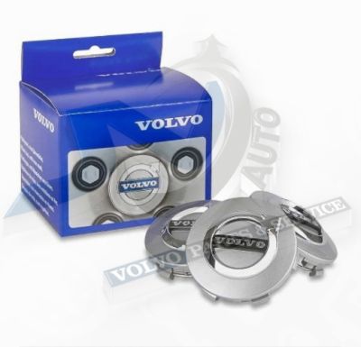 Wheel Center Cap silver for Genuine Light alloy rims Kit for Volvo 31454233