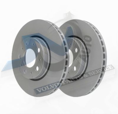 Brake disc Front axle internally vented for Volvo 31400739 , 31471830 АТЕ