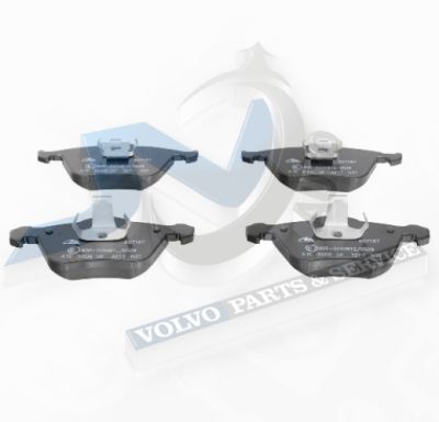 Front brake pads for 316 mm disc of Volvo 30793265, 32373163 ATE