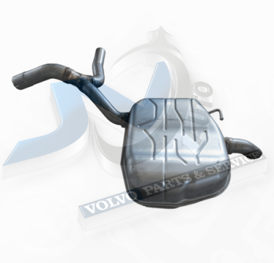 Left end silencer for Volvo 31338368