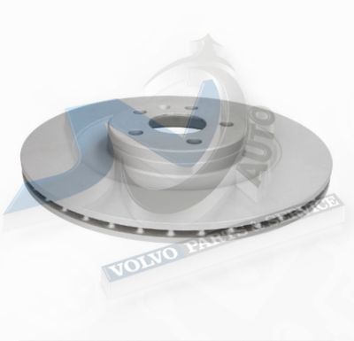 Brake disc Rear axle internally vented for Volvo 31400779, 31687441, 32424718 ATE