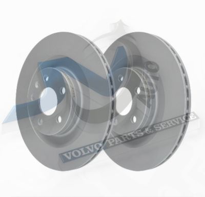 Brake disc Rear axle internally vented for Volvo 31400778 , 31471816 , 32424717, 32329116 АТЕ