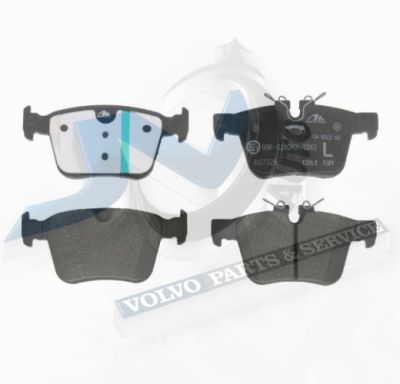 Brake pad set Rear axle for Volvo 31400432, 32287447, 31423709, 31445621, 31445622, 31471265, 31471266, 32287446, 32379535 ATE