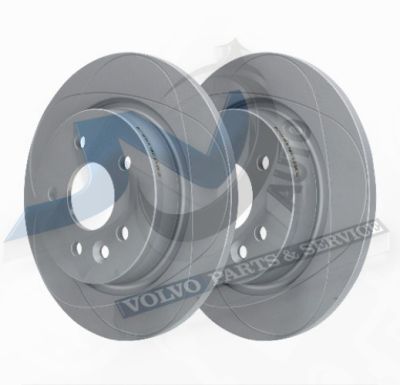 Rear slotted brake disc for Volvo 30666802, 30769113, 31499632 ATE SD