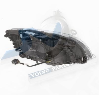Headlight left halogen for Volvo 31358097, 31420115, 30796249