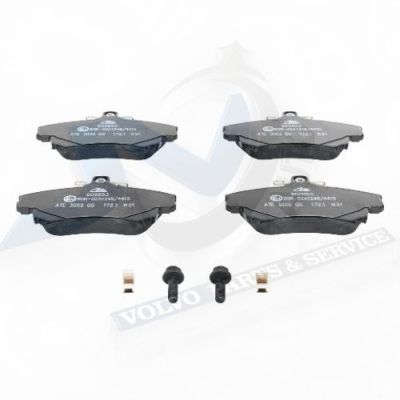 Front brake pads for 281 mm Volvo disc 30769199, 32373154, 30623259, 30630555, 30630612, 30769199, 30769201