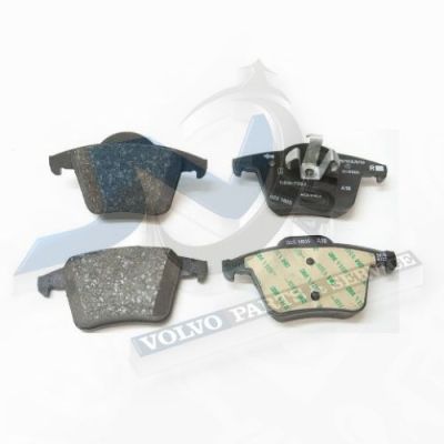 Brake pad set Rear axle for Volvo 274330, 274512, 274528, 30793093, 32373159 OE